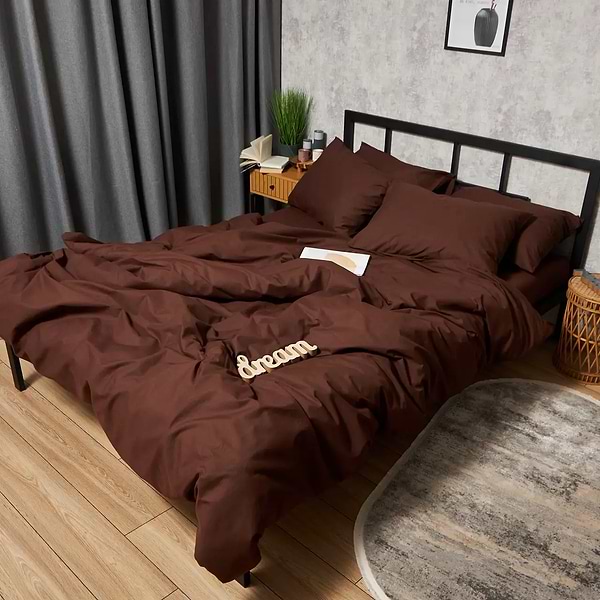 Фото - Комплект постельного белья Moon&Star Бязь Gold Люкс Chocolate Dream 143х210х2 нав. 2х70х70 (MS-820008952)