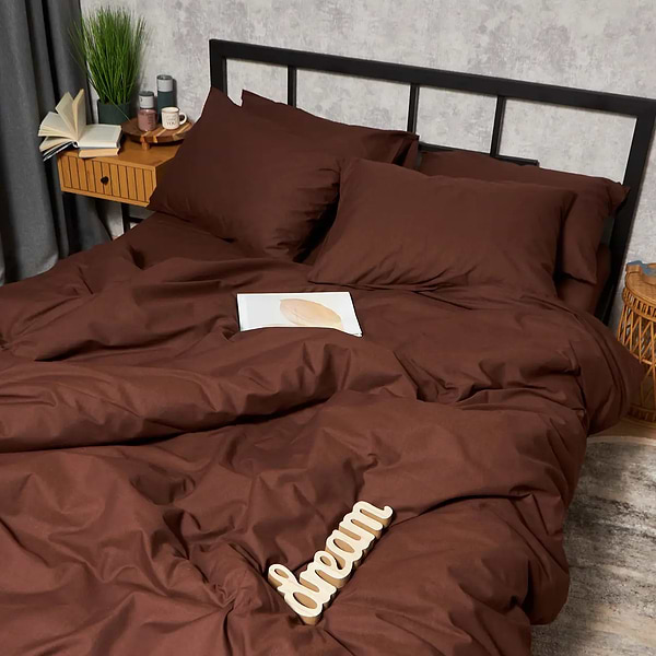 Фото - Комплект постільної білизни Moon&Star Бязь Gold Люкс Chocolate Dream 200х220 нав. 2х70х70 (MS-820008937)