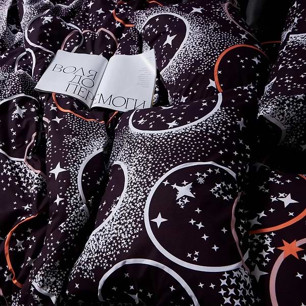 Фото - Комплект постельного белья Moon&Star Бязь Gold Люкс «Cosmic Vibes» 143х210 см нав. 2х50х70 (MS-820006211)