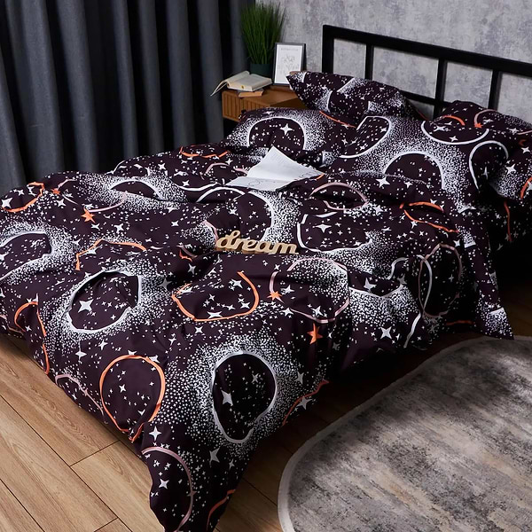 Фото - Комплект постельного белья Moon&Star Бязь Gold Люкс «Cosmic Vibes» 143х210 см нав. 2х50х70 (MS-820006211)