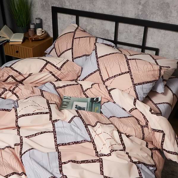 Фото - Комплект постельного белья Moon&Star Бязь Gold Люкс Cozy Puzzle King Size 220x240 нав. 2х50х70 (MS-820009031)