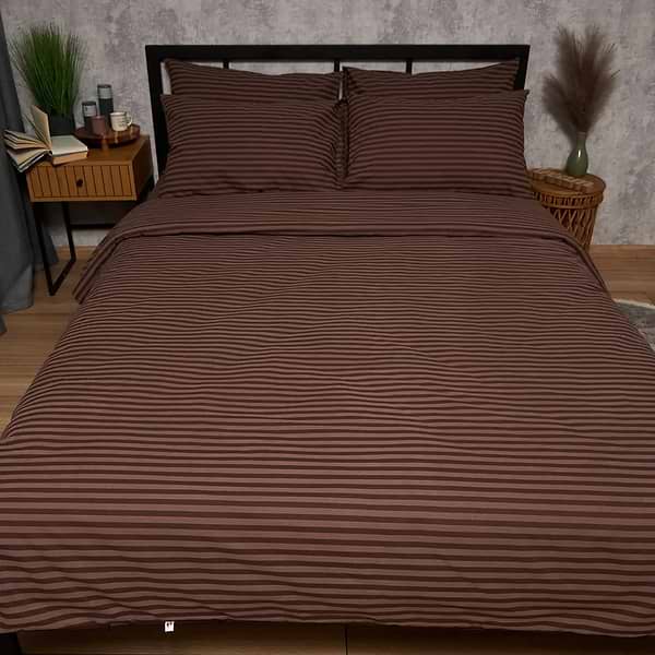 Фото - Комплект постільної білизни Moon&Star Бязь Gold Люкс Espresso Lines King Size 220x240 нав. 2х50х70 (MS-820009171)