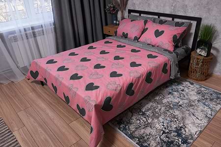 Комплект постельного белья Moon&Star Бязь Gold Люкс Love 160х220х2 (MS-820002786)