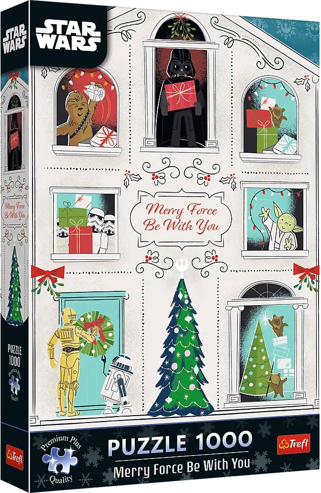 Пазли (8 +) Trefl Premium Plus Lucasfilm Star Wars Нехай Сила Різдва буде з вами 1000 ел. (20875)