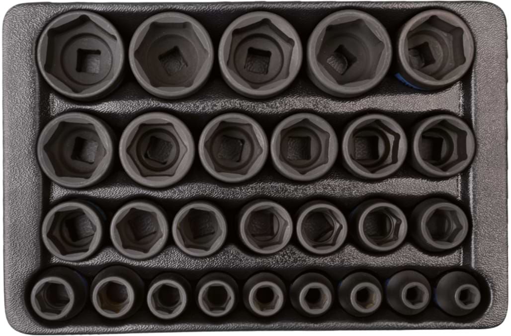 Набір торцевих голівок KING TONY 1/2" 08-36 мм 27 шт. (4427MP)