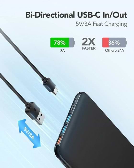 Фото - Батарея мобільна Charmast W2002C 26800mAh 15W Black (B073FJ9X2J)