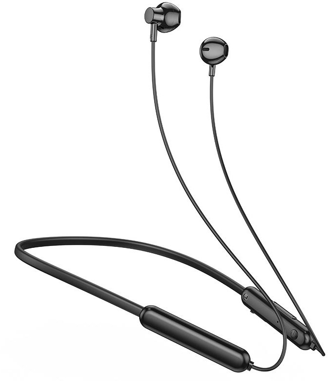 Навушники вкладиші бездротові HOCO ES67 Perception neckband Black (6942007602396) - Фото 1