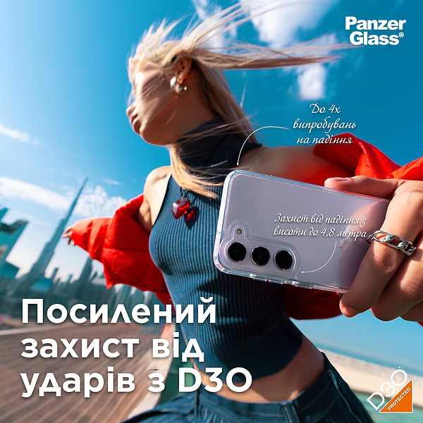 Фото - Чохол для смартфону PanzerGlass HardCase with D3O Samsung Galaxy S24 Plus Transparent (PG_1211)