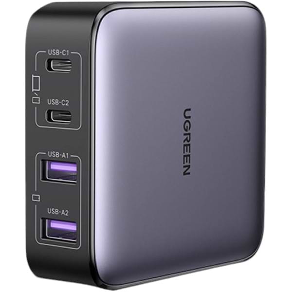 Купить Сетевое зарядное устройство UGREEN CD327 4xUSB 65W (2хUSB-C+2xUSB-A) (90747) - Фото 1 Сетевое зарядное устройство UGREEN CD327 4xUSB 65W (2хUSB-C+2xUSB-A) (90747) - Фото 1
