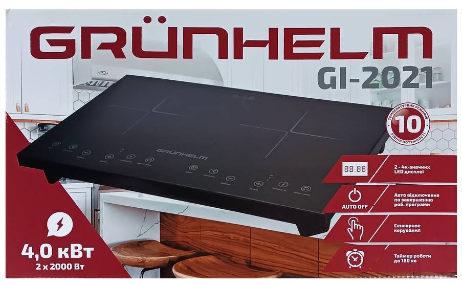 Фото - Плита электрическая настольная Grunhelm GI-2021