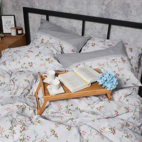 Фото - Комплект постільної білизни Moon&Star Бязь Gold Люкс Romantic Bloom 160х220х2 нав. 2х40х60 (MS-820006820)