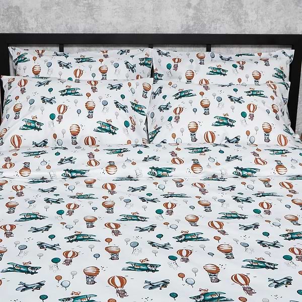 Фото - Комплект постельного белья Moon&Star Бязь Gold Люкс Cloud Adventures 160х220х2 нав. 2х40х60 (MS-820006190)