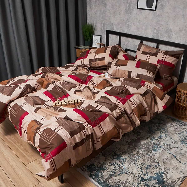 Фото - Комплект постільної білизни Moon&Star Бязь Gold Люкс Retro Geometry 160х220х2 нав. 2х40х60 (MS-820006715)