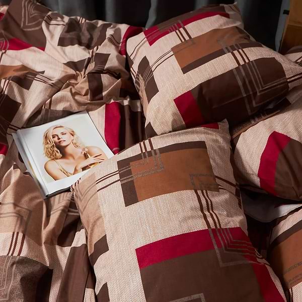 Фото - Комплект постільної білизни Moon&Star Бязь Gold Люкс Retro Geometry 160х220х2 нав. 2х40х60 (MS-820006715)