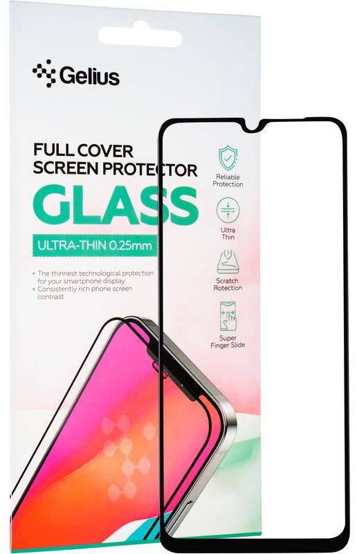 Захисне скло для смартфону Gelius Full Cover Ultra-Thin 0,25 мм for Xiaomi Redmi A3 Black (98284)