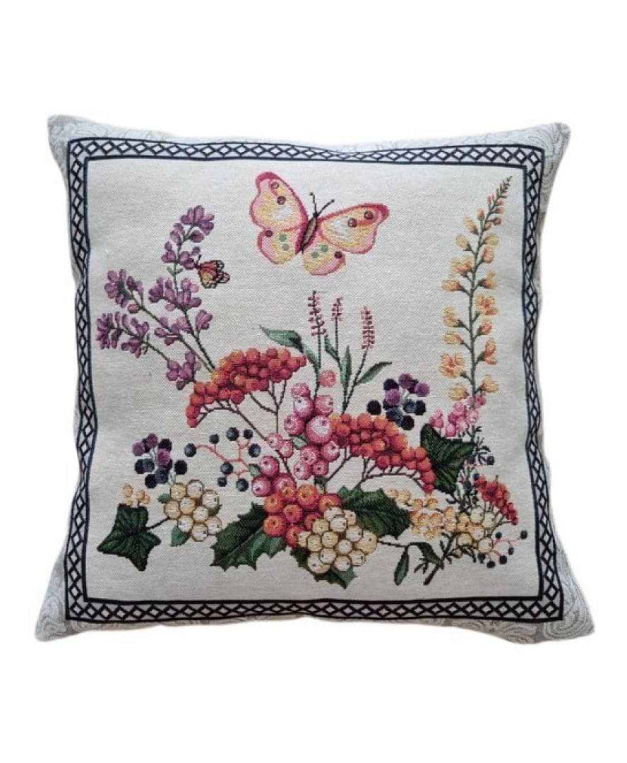Подушка декоративна Прованс Лавандове поле Квіти з баб 45х45 см (026063)