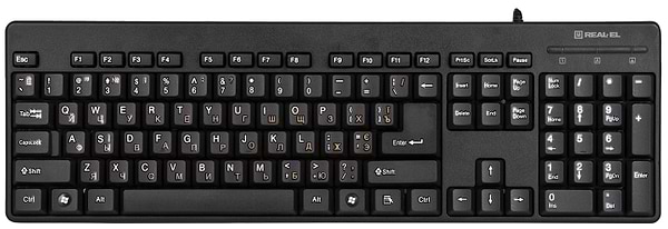 Фото - Клавиатура+мышь REAL-EL Standard 503 Kit USB Black (EL123100022)
