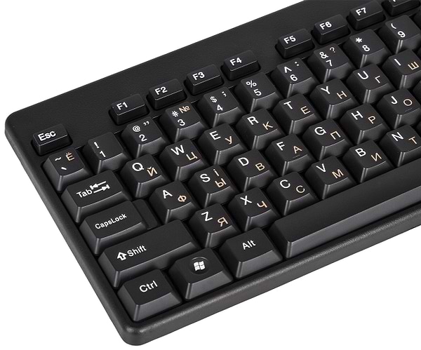 Фото - Клавиатура+мышь REAL-EL Standard 503 Kit USB Black (EL123100022)