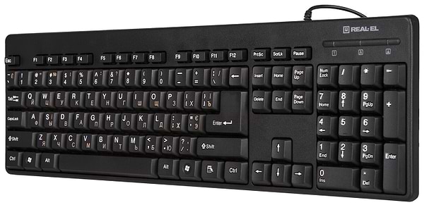 Фото - Клавиатура+мышь REAL-EL Standard 503 Kit USB Black (EL123100022)