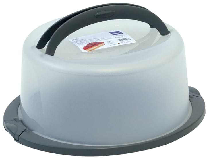 Ємність для зберігання торта Kela Deli Gray 38х17 см (12173)