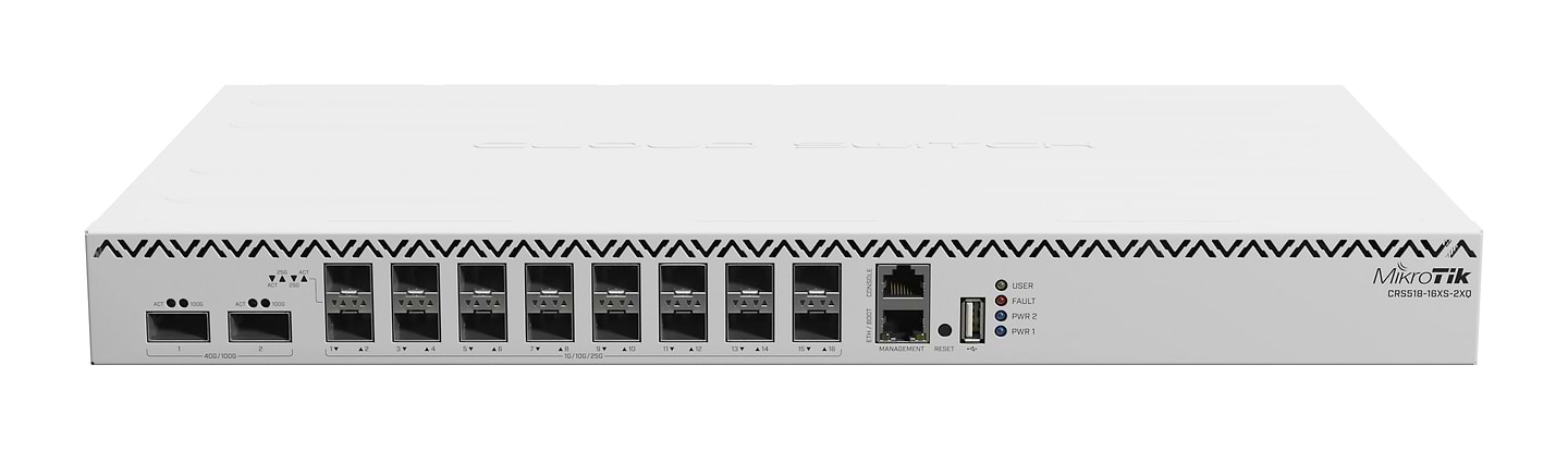 Коммутатор локальної мережі (Switch) MikroTik CRS518-16XS-2XQ-RM - Фото 1