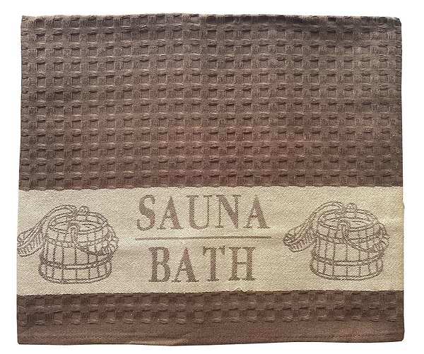 Фото - Полотенце пляжное Zastelli для сауни вафельний 70х140 см кремове (10020-001226)