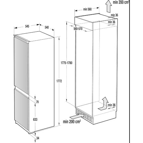 Фото - Холодильник вбудований Asko RF31831I