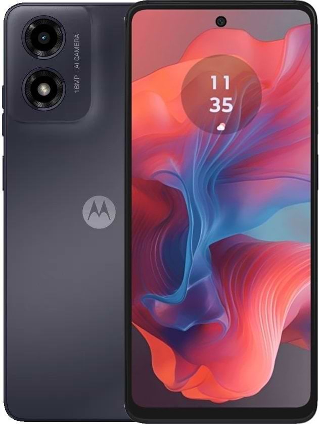 Смартфон Motorola G04 4/64Gb Concord Black - Фото 1
