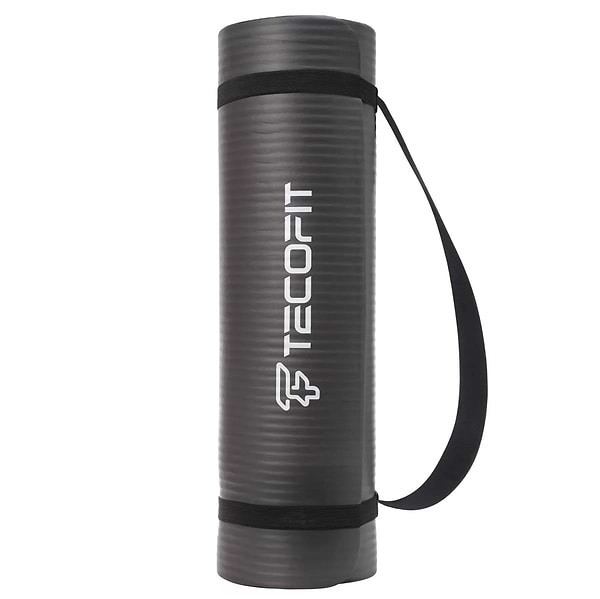 Фото - Килимок для йоги та фітнесу TECOFIT 183х61х1 см NBR Black (TOP20106462/2)