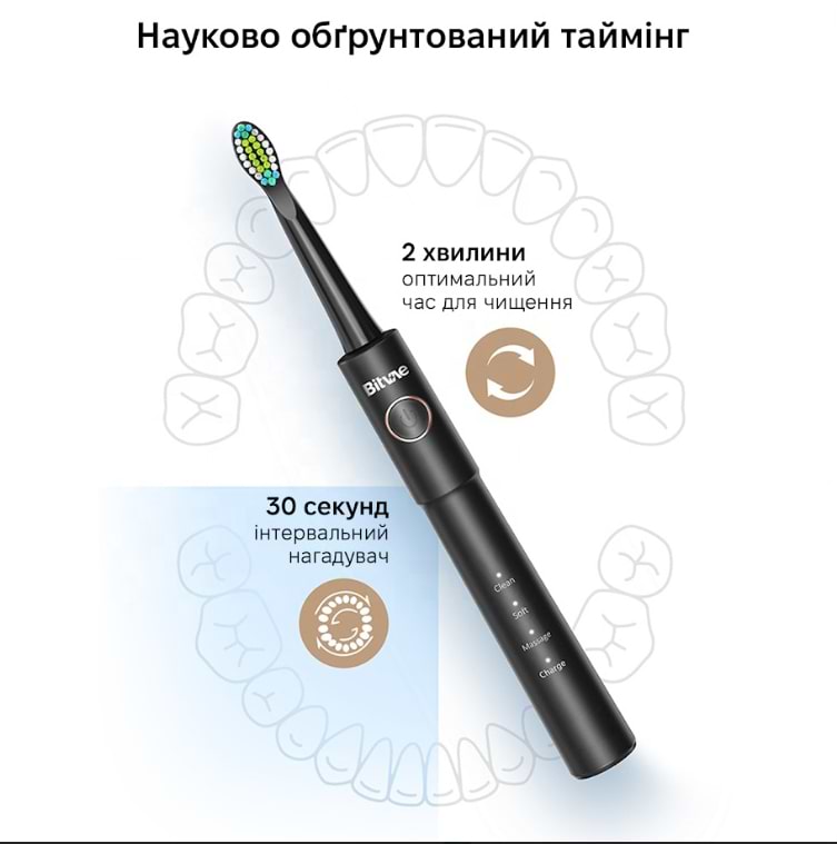 Фото - Зубная щетка электрическая Bitvae E11 Black
