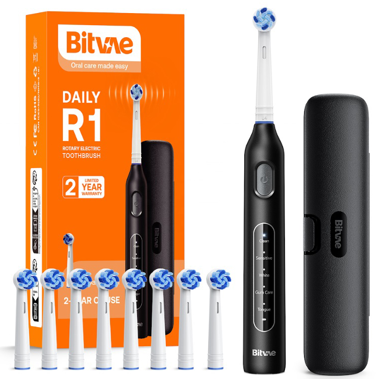 Зубная щетка электрическая Bitvae R1 Black - Фото 1