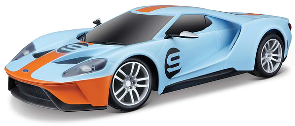 Фото - Колекційна машинка 1:24 Maisto "Ford GT", масштаб 1:24 (81238 blue/orange)