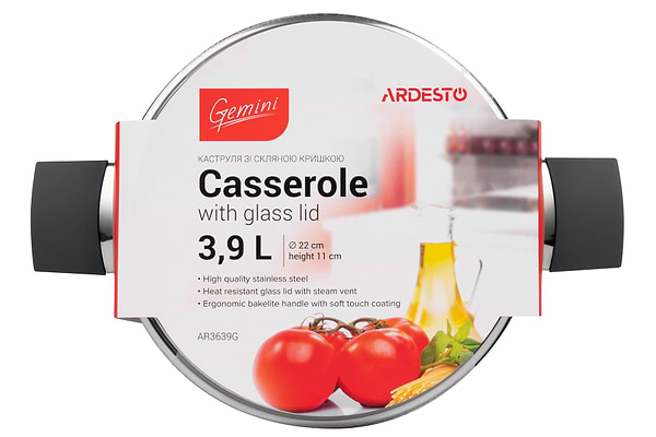 Фото - Кастрюля Ardesto Gemini 3.9 л (AR3639G)