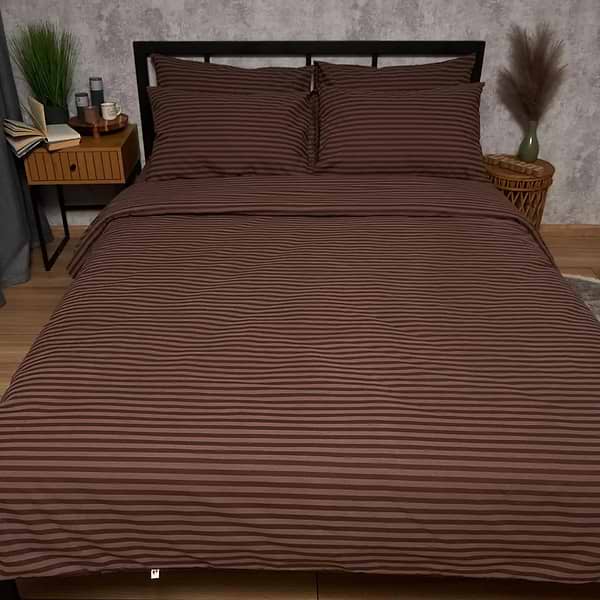 Фото - Комплект постільної білизни Moon&Star Бязь Gold Люкс Espresso Lines 160х220 +нав. 70х70 см 2 шт. (MS-890000245)