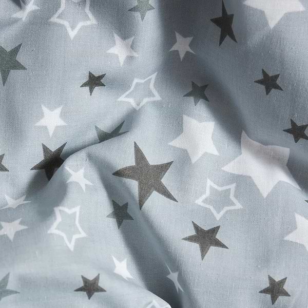 Фото - Комплект постільної білизни Moon&Star Бязь Gold Люкс Silver Stars 160х220 +нав. 70х70 см 2 шт. (MS-890000485)