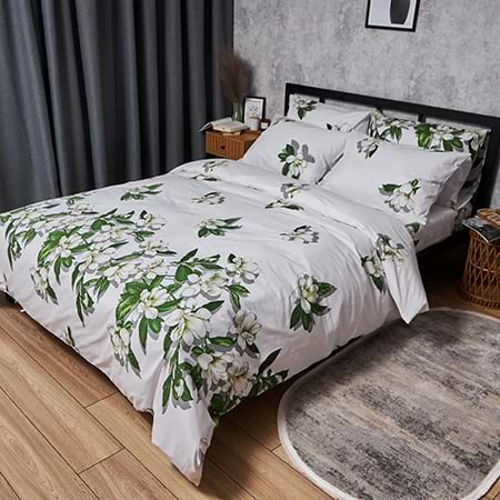 Фото - Комплект постельного белья Moon&Star Бязь Gold Люкс «Wisteria White» 160х220х2 нав. 4х70х70 (MS-820007489) Фото - Комплект постельного белья Moon&Star Бязь Gold Люкс «Wisteria White» 160х220х2 нав. 4х70х70 (MS-820007489)