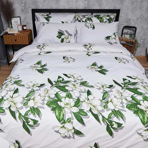 Фото - Комплект постельного белья Moon&Star Бязь Gold Люкс «Wisteria White» 160х220х2 нав. 4х70х70 (MS-820007489)