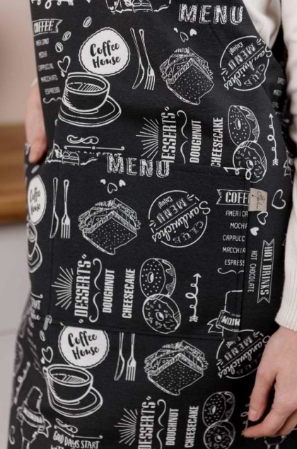 Фото - Фартук Прованс Breakfast black (039627)