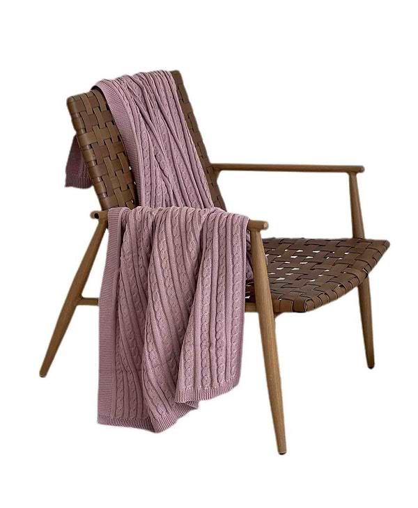 Фото - Плед полуторний Прованс Exclusive Nature Темно-рожевий 140х180 см (026677)