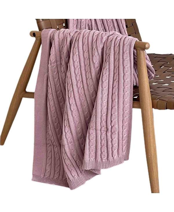 Фото - Плед полуторний Прованс Exclusive Nature Темно-рожевий 140х180 см (026677)