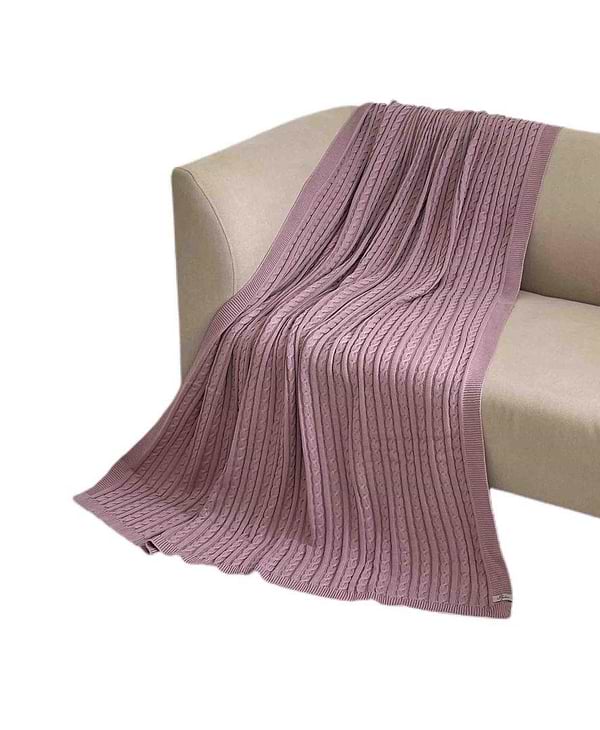 Фото - Плед полуторний Прованс Exclusive Nature Темно-рожевий 140х180 см (026677)