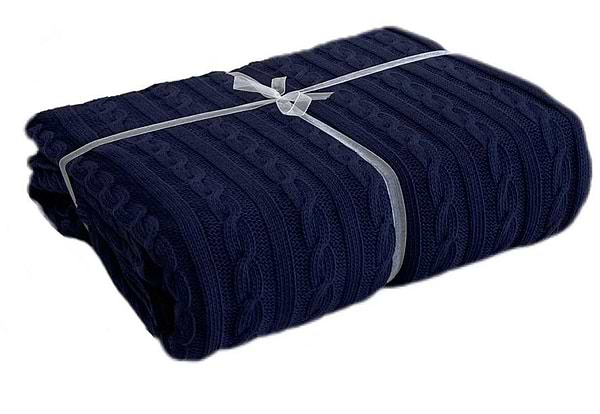 Фото - Плед полуторный Прованс Exclusive Nature Синий 140х180 см (026675)