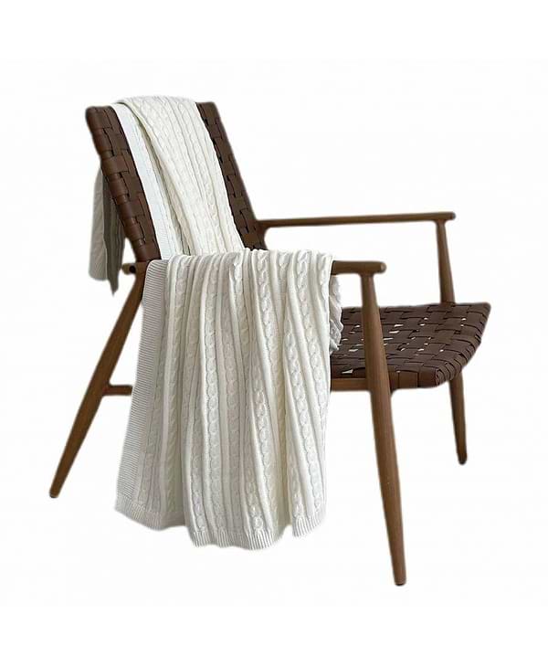 Фото - Плед полуторный Прованс Exclusive Nature Молочный 140х180 см (026680)