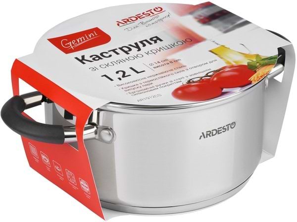 Фото - Кастрюля Ardesto 1.2 л (AR1912CS)