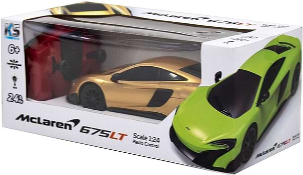 Фото - Радиоуправляемая машинка 1:24 KS Drive Mclaren 675LT золотой (124GMGL)