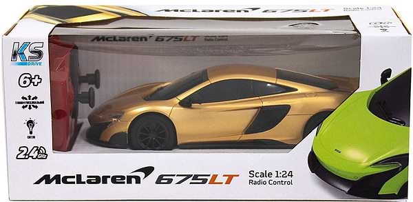 Фото - Радиоуправляемая машинка 1:24 KS Drive Mclaren 675LT золотой (124GMGL)