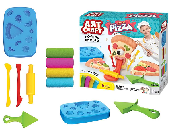 Фото - Ліплення з тіста dede Піца Art Craft 200 г (03555)