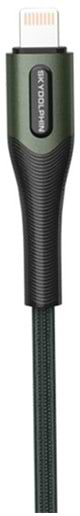 Фото - Кабель синхронизации данных SkyDolphin S01L USB-Lightning 1m Dark Green (USB-000580)