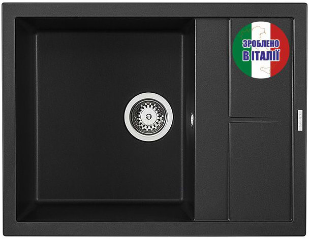 Мойка кухонная Elleci Unico 125 Nero 40 - Фото 1