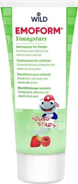 Фото - Зубна паста дитяча Dr. Wild Emoform Youngstars от 6 до 12 лет 75 мл (7611841701761/7611841701242)